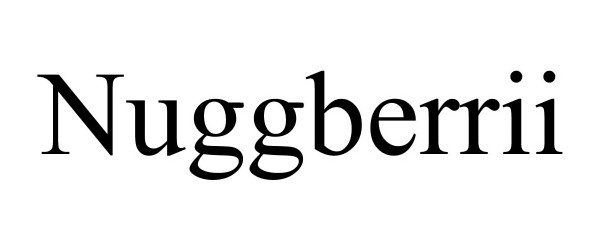 Trademark Logo NUGGBERRII