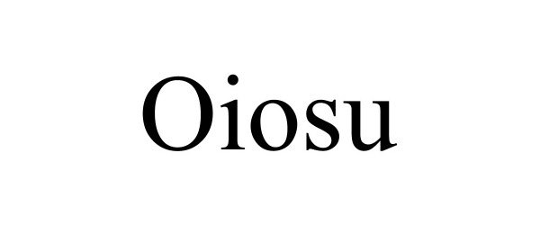 Trademark Logo OIOSU