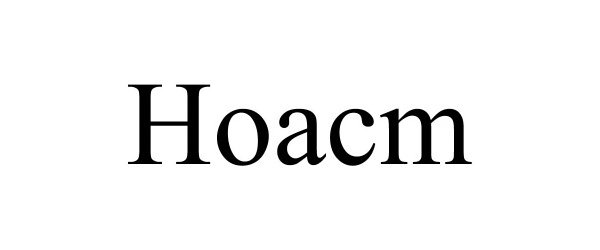  HOACM
