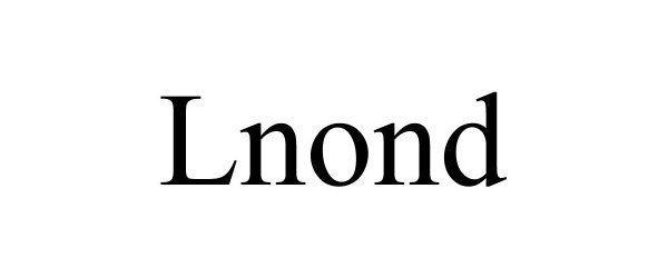 Trademark Logo LNOND