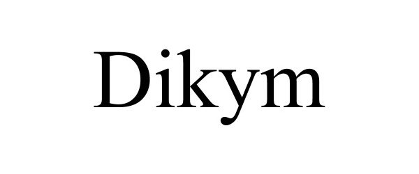 Trademark Logo DIKYM