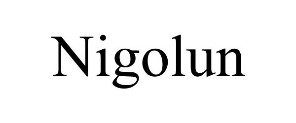 Trademark Logo NIGOLUN