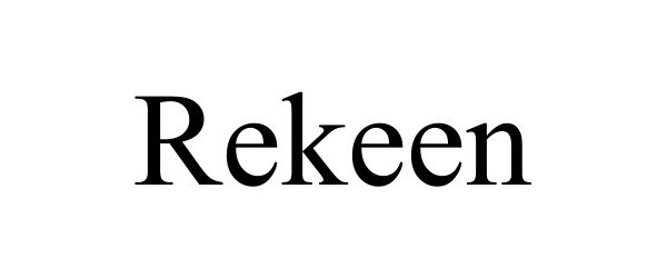 Trademark Logo REKEEN
