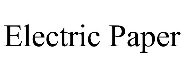  ELECTRIC PAPER