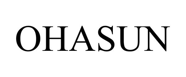 Trademark Logo OHASUN