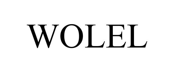 Trademark Logo WOLEL