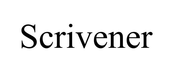 Trademark Logo SCRIVENER