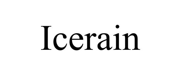 Trademark Logo ICERAIN