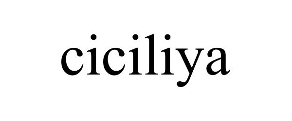 Trademark Logo CICILIYA