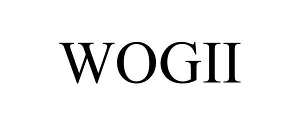 Trademark Logo WOGII