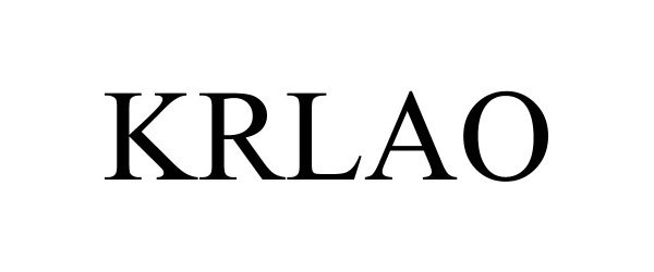 Trademark Logo KRLAO