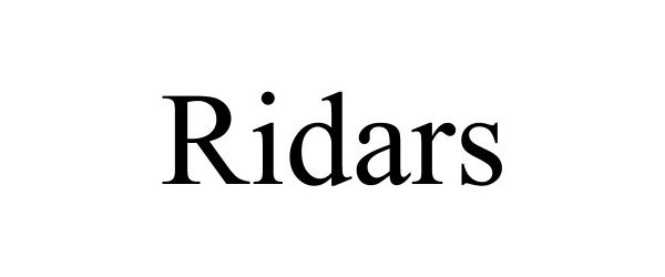 Trademark Logo RIDARS
