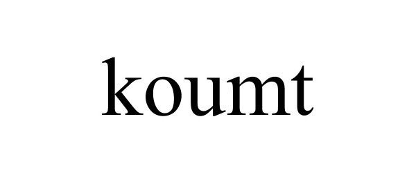Trademark Logo KOUMT