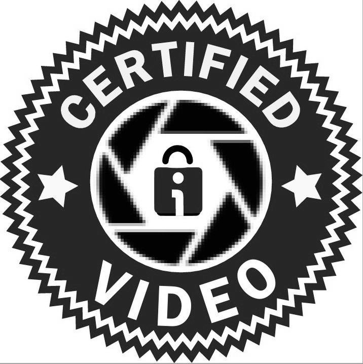 Trademark Logo CERTIFIED VIDEO I