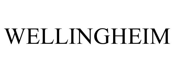 Trademark Logo WELLINGHEIM