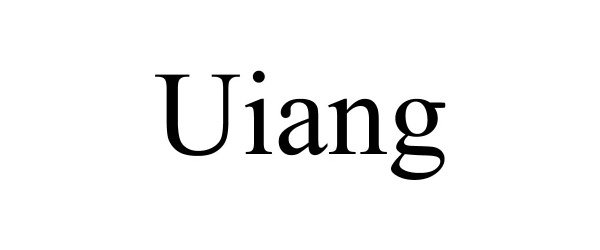 Trademark Logo UIANG