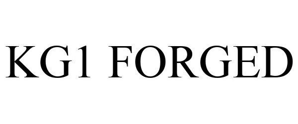 Trademark Logo KG1 FORGED