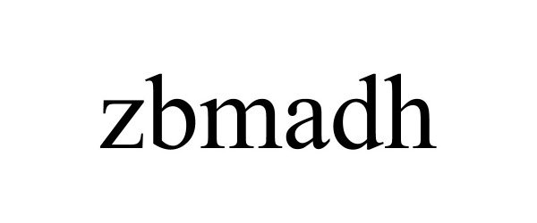 Trademark Logo ZBMADH