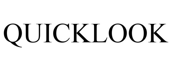 Trademark Logo QUICKLOOK
