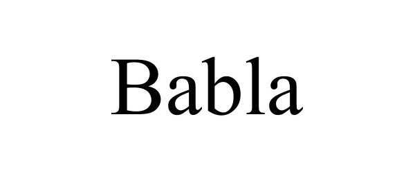 Trademark Logo BABLA