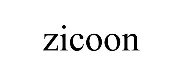 Trademark Logo ZICOON