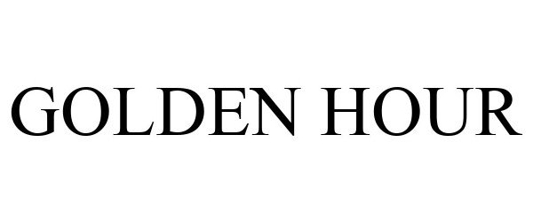 Trademark Logo GOLDEN HOUR