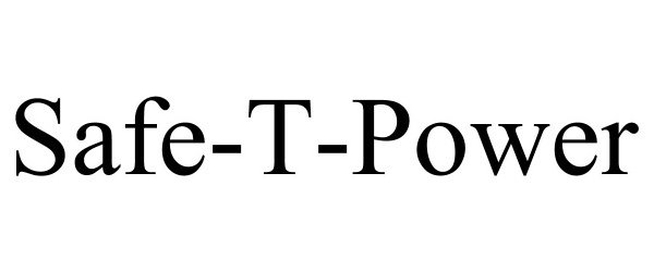 Trademark Logo SAFE-T-POWER