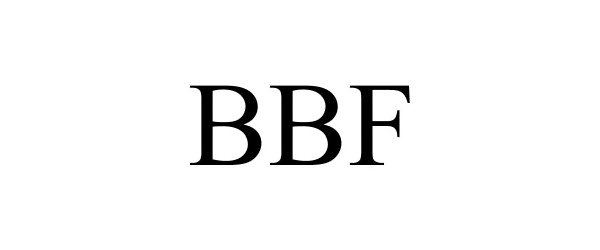 Trademark Logo BBF