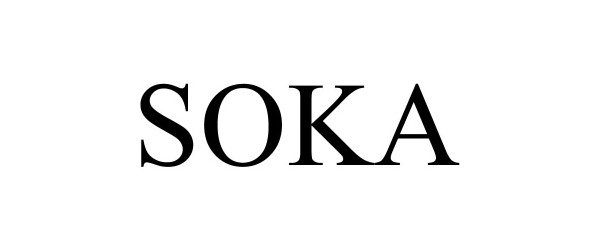 Trademark Logo SOKA