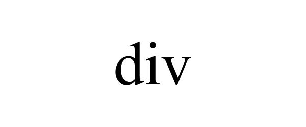 Trademark Logo DIV