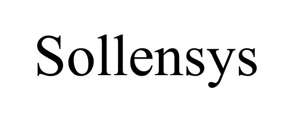 Trademark Logo SOLLENSYS