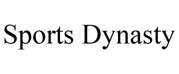 Trademark Logo SPORTS DYNASTY