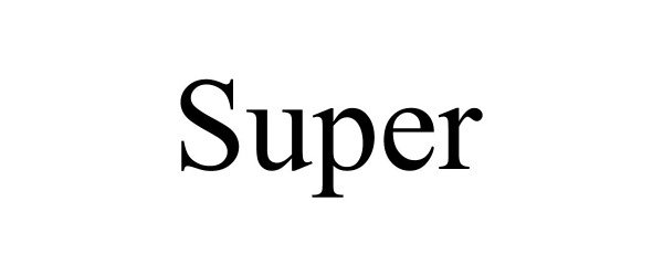 Trademark Logo SUPER