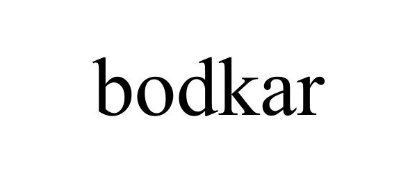 Trademark Logo BODKAR