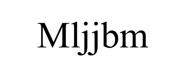 Trademark Logo MLJJBM