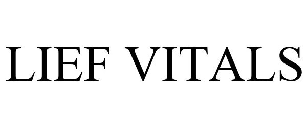Trademark Logo LIEF VITALS