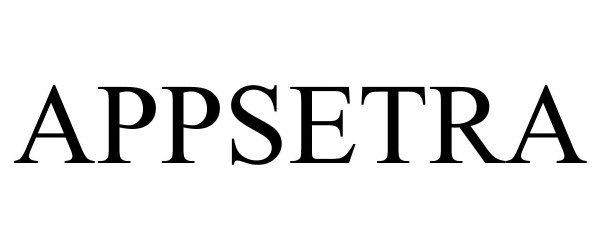 Trademark Logo APPSETRA