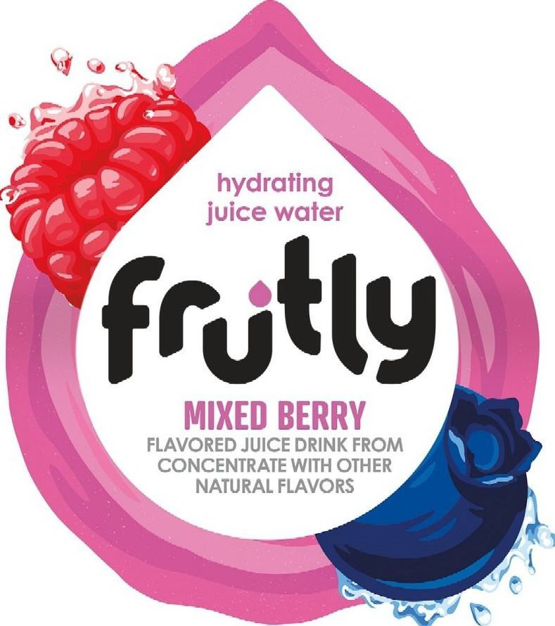 Trademark Logo HYDRATING JUICE WATER, FRUTLY, MIXED BERRY, FLAVORED JUICE DRINK FROM CONCENTRATE WITH OTHER NATURAL FLAVORS