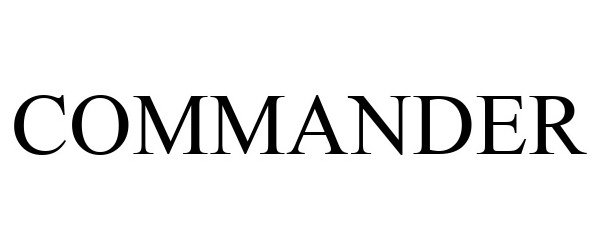 Trademark Logo COMMANDER