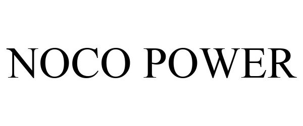 Trademark Logo NOCO POWER