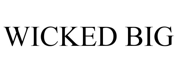 Trademark Logo WICKED BIG