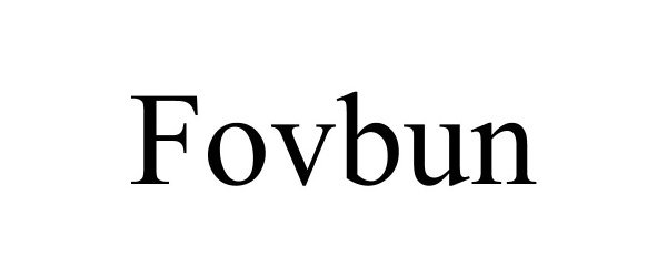 Trademark Logo FOVBUN