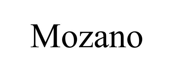 Trademark Logo MOZANO