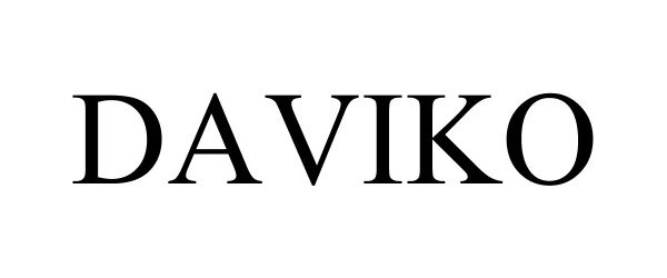 Trademark Logo DAVIKO
