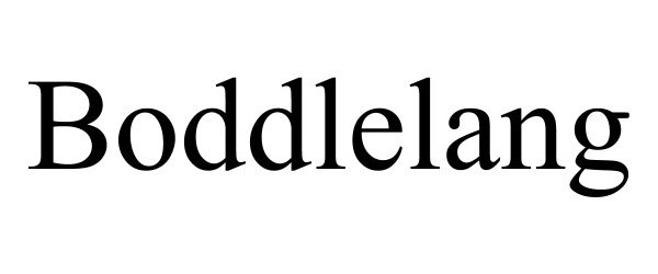 Trademark Logo BODDLELANG