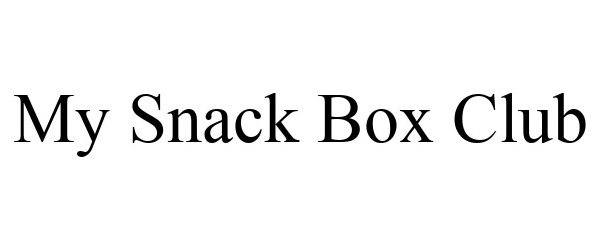  MY SNACK BOX CLUB