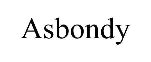 Trademark Logo ASBONDY