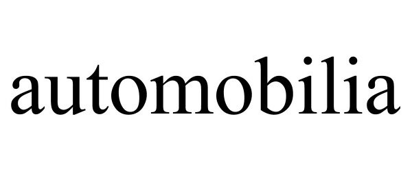 Trademark Logo AUTOMOBILIA