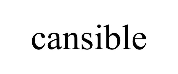 Trademark Logo CANSIBLE