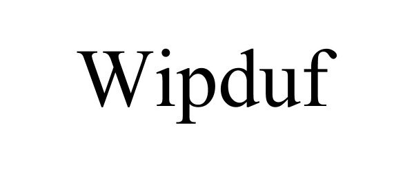 Trademark Logo WIPDUF